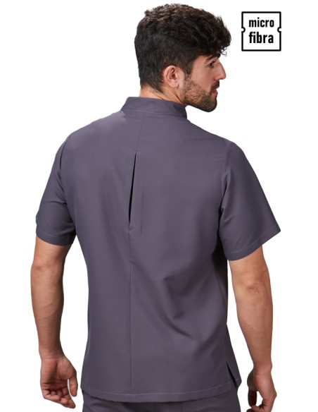 CASACA M/C CORCHETES MICROFIBRA HOMBRE