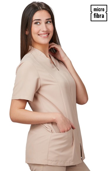 CASACA MICROFIBRA CREMALLERA MUJER