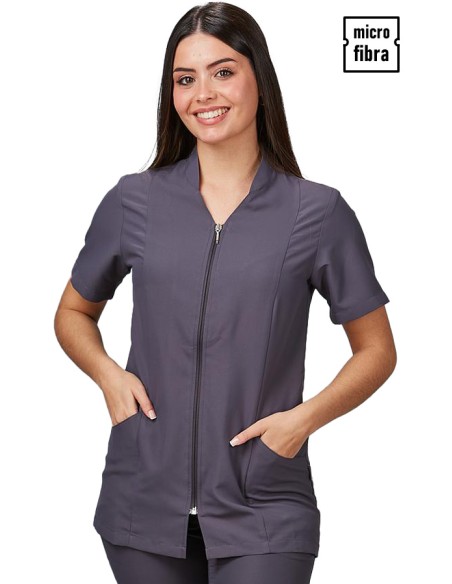 CASACA MICROFIBRA CREMALLERA MUJER