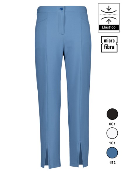 PANTALONE DONNA CON APERTURA CENTRALE IN BASSO