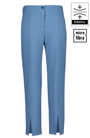 PANTALON MUJER ABERTURA CENTRAL EN BAJO