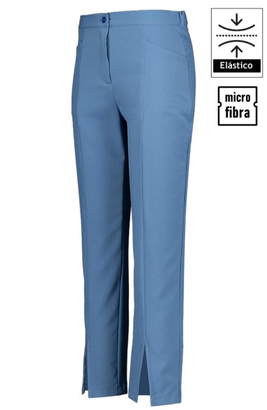 PANTALON MUJER ABERTURA CENTRAL EN BAJO