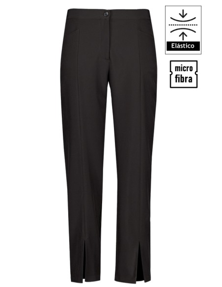 PANTALONE DONNA CON APERTURA CENTRALE IN BASSO