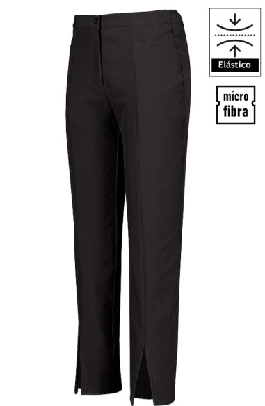 PANTALONE DONNA CON APERTURA CENTRALE IN BASSO