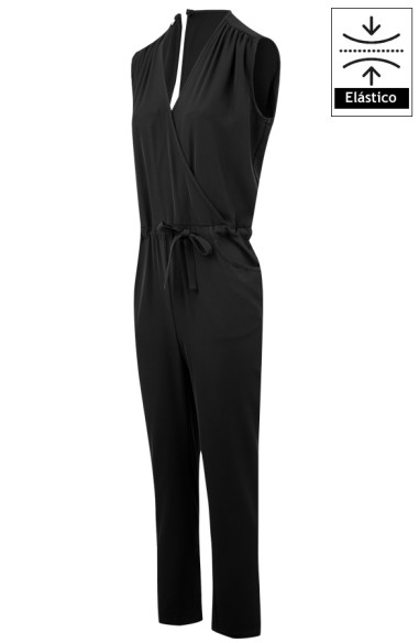 TUTA DA DONNA IN MAGLIA CREPE INCROCIATO