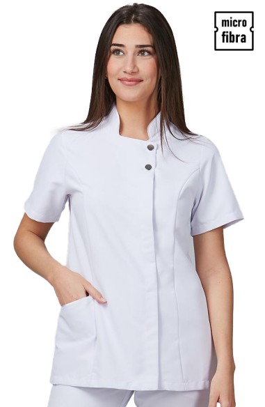 CASACA M/C CORCHETES MICROFIBRA MUJER