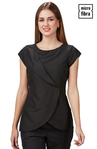 BLUSA MICROFIBRA CRUZADA BOTÓN