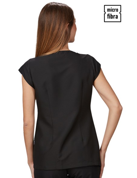 BLUSA MICROFIBRA CRUZADA BOTÓN