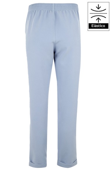 PANTALON MUJER BIELASTICO BAJO VUELTO