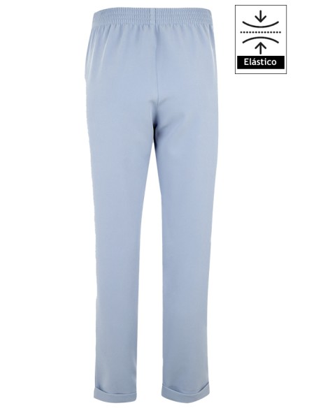 PANTALONI DONNA BIELASTICO FONDO RISVOLTATO