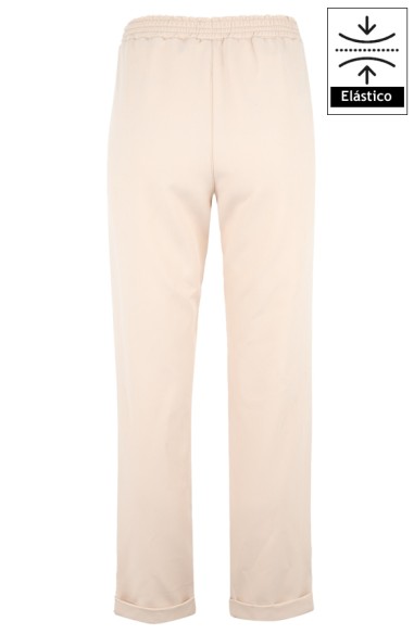 PANTALON MUJER BIELASTICO BAJO VUELTO