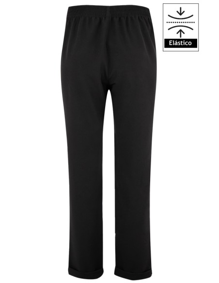 PANTALONI DONNA BIELASTICO FONDO RISVOLTATO