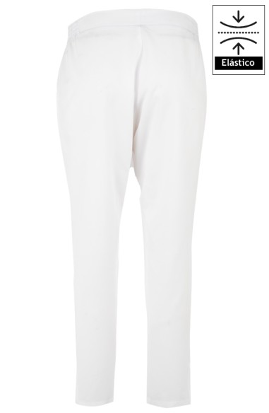 PANTALONE CAVIGLIA DONNA GOMMA FIANCHI
