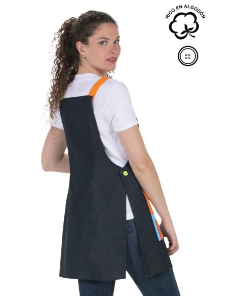 GREMBIULE MAESTRA DENIM DINOSAURO