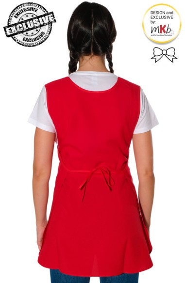 GREMBIULE MAESTRA CAPPUCCETTO ROSSO