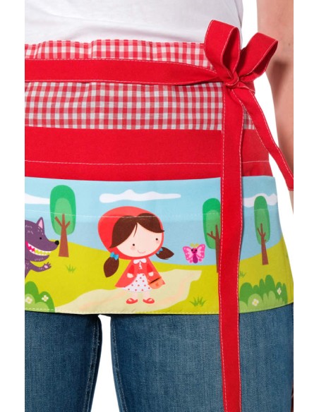 DELANTAL MAESTRA CAPERUCITA ROJA