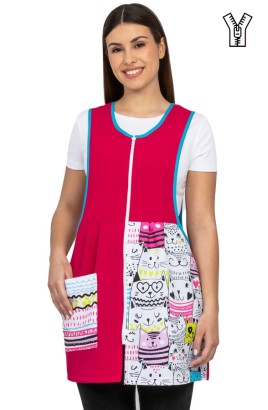 VESTITO MAESTRA GATTINI FUCSIA