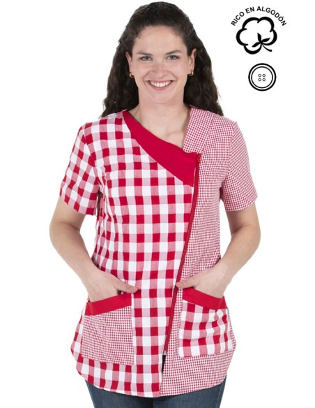 CAMICE CORTA MANICA CORTA ROSSO