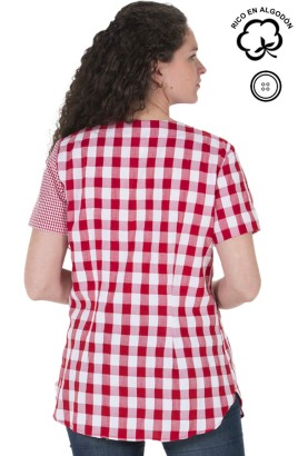 BATA CORTA MANGA CORTA ROJA 2