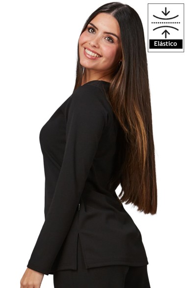 CAMICIA DONNA IN MAGLIA CREPE ROBINIA
