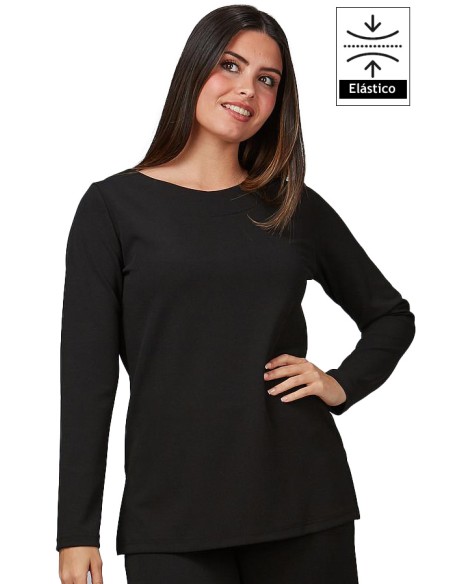 CAMICIA DONNA IN MAGLIA CREPE ROBINIA