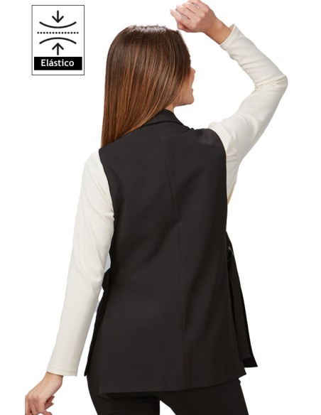 GILET DONNA COLLO SMOKING MORERA