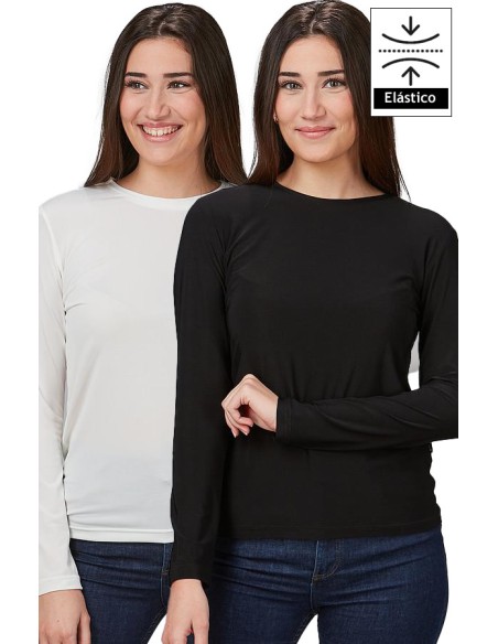 CAMISETA MANGA LARGA MUJER MELIA