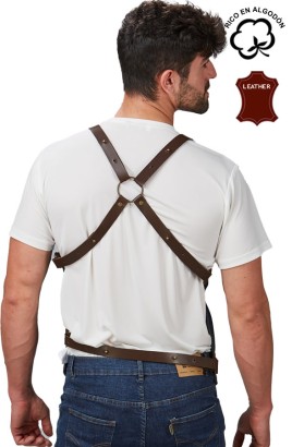 CHALECO UNISEX VAQUERO Y PIEL KURUME 2