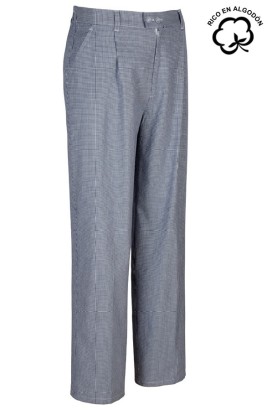 PANTALÓN PATA DE GALLO BOTÓN
