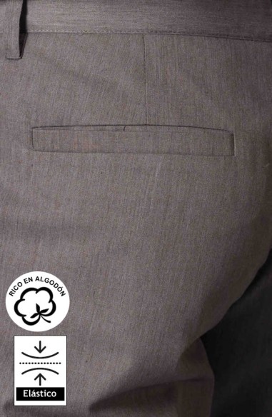 PANTALONI CHINO OCCHIO DI PERNICE DA UOMO