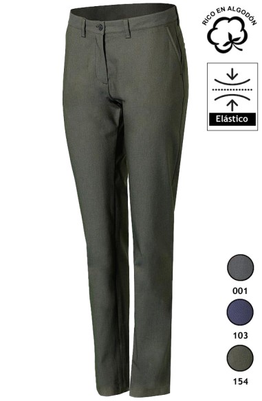 PANTALONI  CHINO OCCHIO DI PERNICE DA DONNA