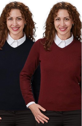 MAGLIA UNISEX CON SCOLLO A V
