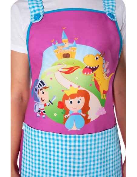 ESTAMPADO PRINCESA, CABALLERO Y DRAGÓN