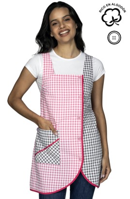 PICHI VICHY ROSA Y GRIS