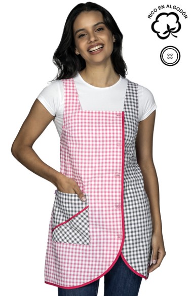 PICHI VICHY ROSA Y GRIS