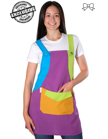 GREMBIULE MAESTRA MULTICOLORE
