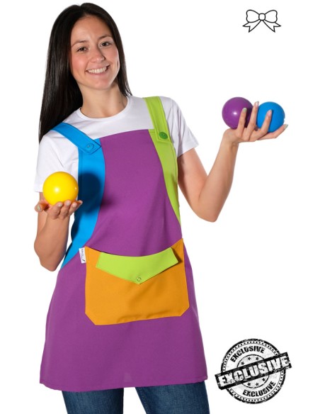 GREMBIULE MAESTRA MULTICOLORE