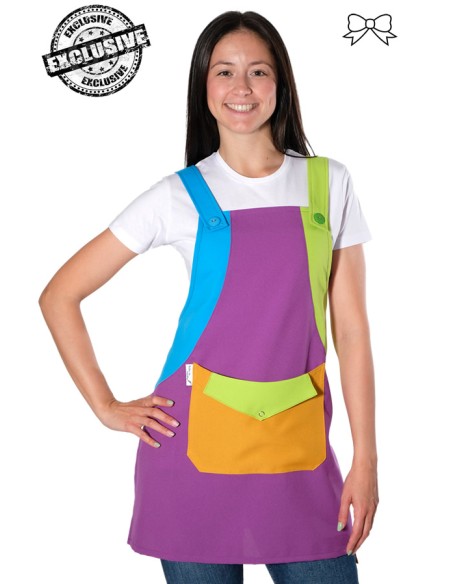 GREMBIULE MAESTRA MULTICOLORE