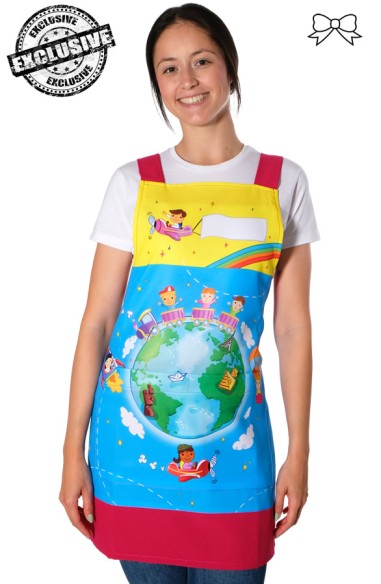 GREMBIULE SCHOOL VIAGGIARE PER IL MONDO