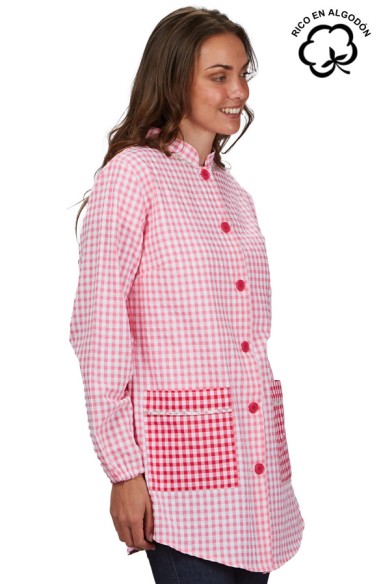 BATA DE MAESTRA VICHY ROSA