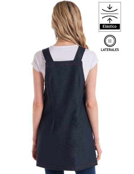 VESTITO DENIM CUORE COLORI