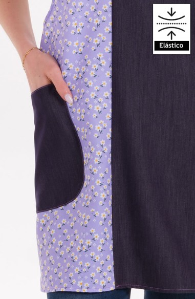 ESTOLA DENIM FLORES LILAS ESPALDA...