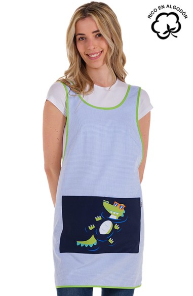 GREMBIULE VICHY COCCODRILLO -...