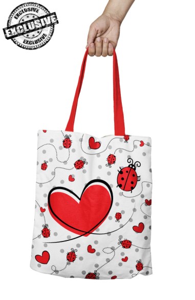 BOLSA DE MANO CORAZÓN MARIQUITAS