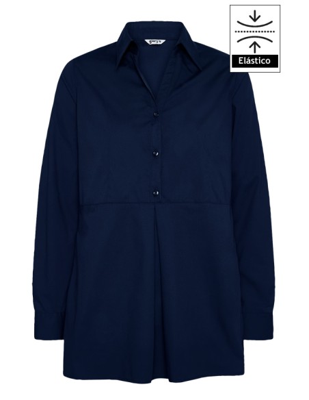 CAMISA MUJER MANGA REGULABLE