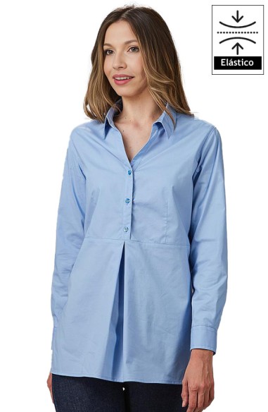 CAMISA MUJER MANGA REGULABLE