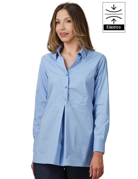 CAMISA MUJER MANGA REGULABLE