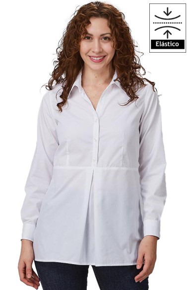 CAMISA MUJER MANGA REGULABLE