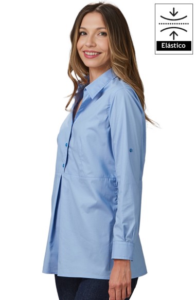 CAMISA MUJER MANGA REGULABLE