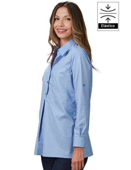 CAMISA MUJER MANGA REGULABLE